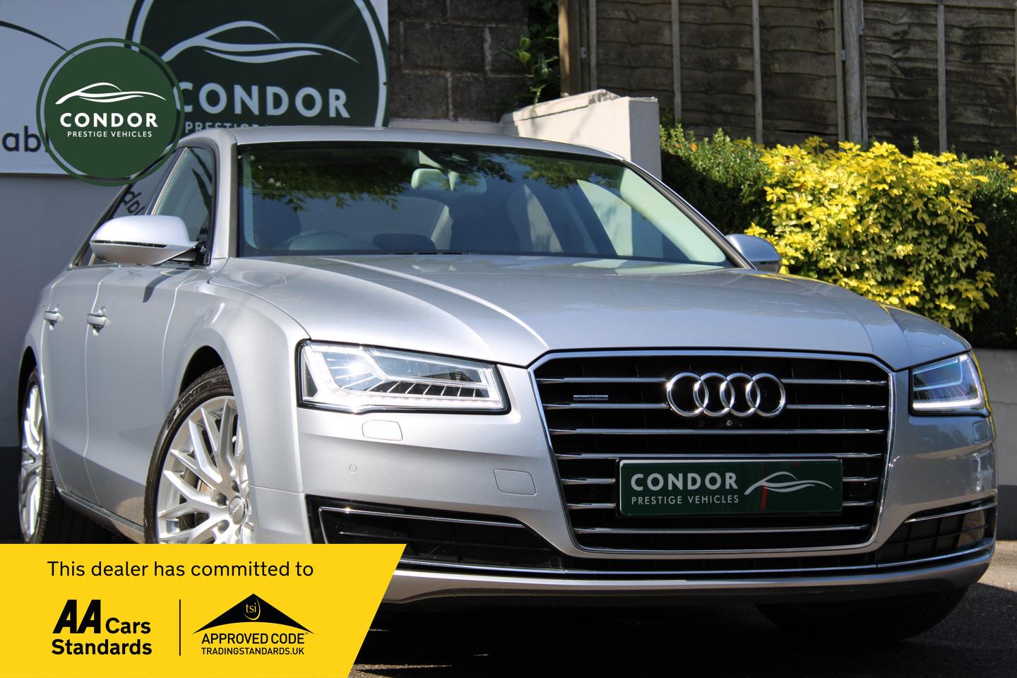 Audi A8 3.0 TDI V6 Sport Executive Saloon 4dr Diesel Tiptronic quattro Euro 6 (s/s) (258 ps)